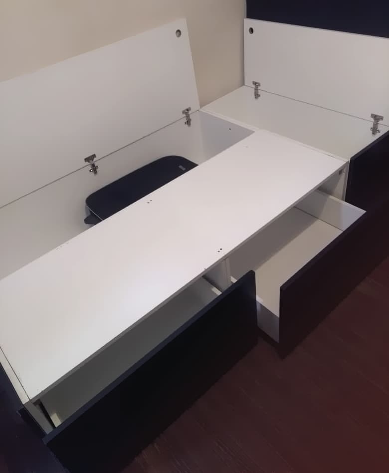 cama 1 plaza en mdf melamina