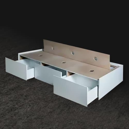 cama 1 plaza en mdf melamina