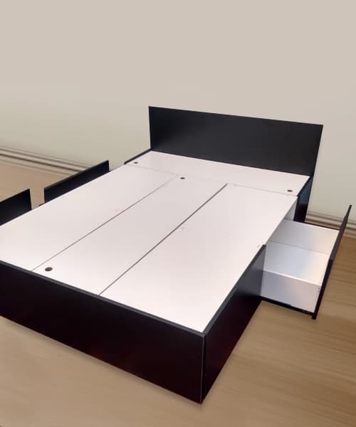 cama 2 plazas en mdf melamina